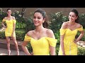 Yellow Ananya Pandey Looks Gorgeous And Beautiful As She Masti With Media At Gehraiyaan Promotion