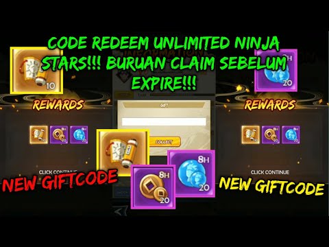 New giftcode!!! - Code Redeem Unlimited Ninja Stars - buruan claim sebelum expire!!!