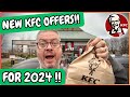 KFC - NEW OFFERS for 2024 !!  Half price meals !!