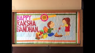 Raksha bandhan | display board  decoration