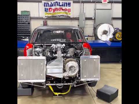 'Cowboy Up Nova'2000HP '69 Chevy Nova 427 LS Dart Block 102mm Garrett Turbo