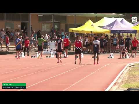 Boys U16 100m Timed Final 2: 2023-24 State Track and Field Championships