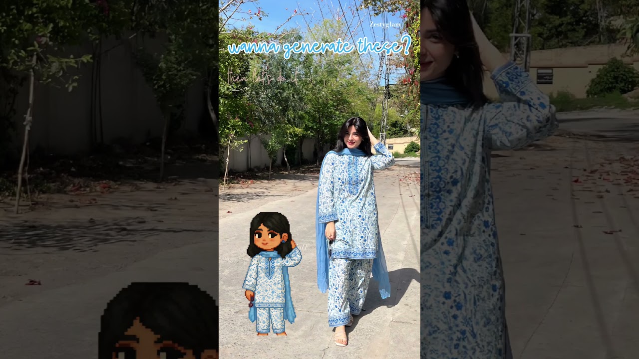 ChatGPT prompt in description @zestyglam #pixelart #ytshorts