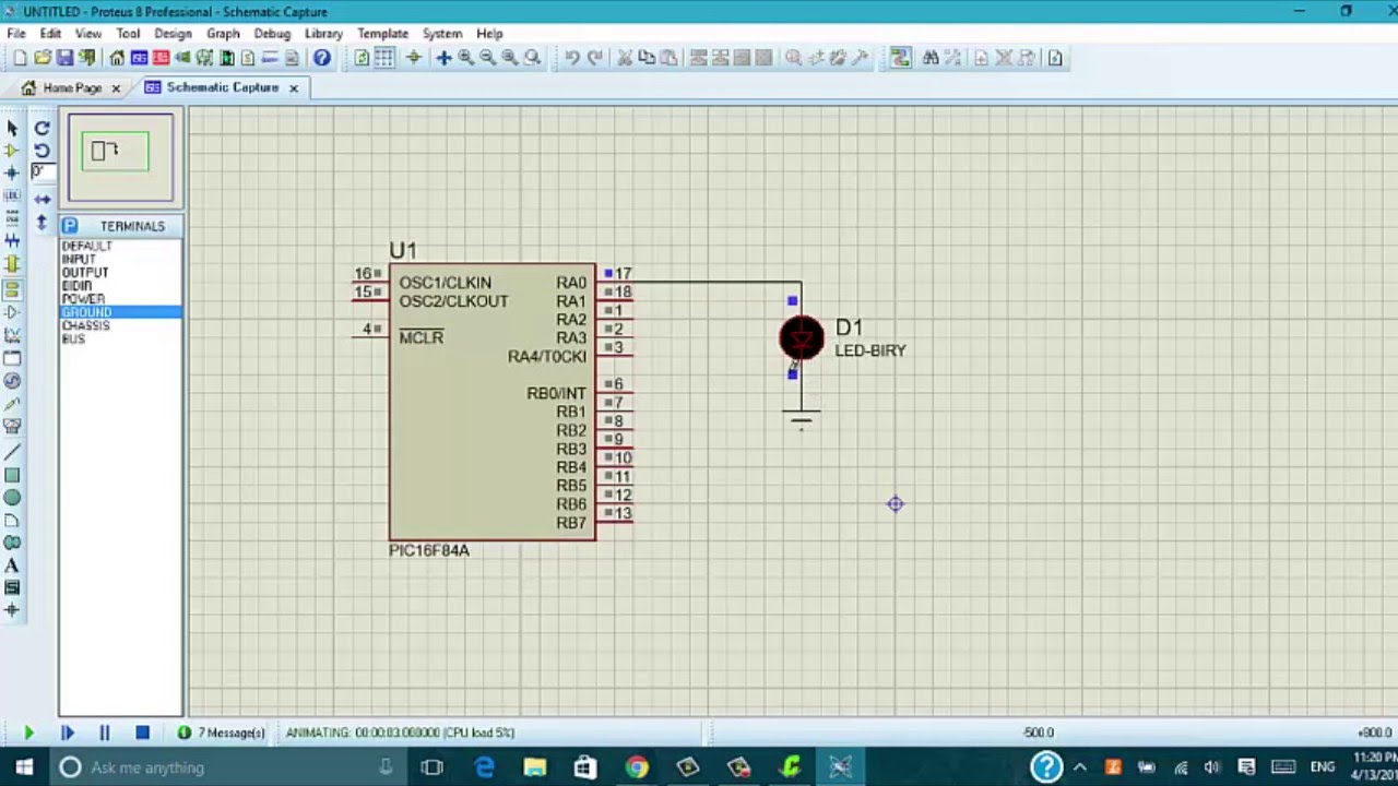 Blinking Led PIC C Compiler