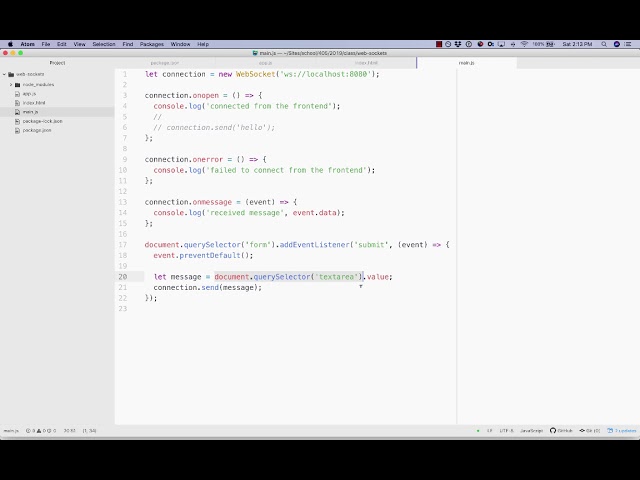 Thumbnail of Introduction to WebSockets lesson