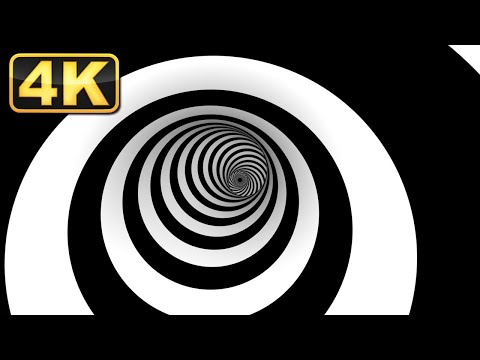 4K Abstract Hypnotic Tunnel. Video for Deep Trance and Relaxation! Calming Music. Relaxing Video