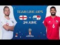 LINEUPS – ENGLAND v PANAMA - MATCH 30 @ 2018 FIFA World Cup™