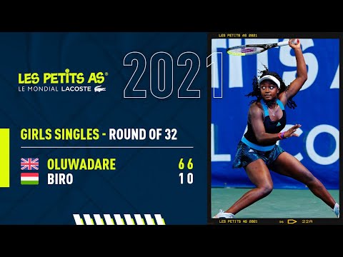 Les Petits As 2021 | Girls Round of 32 | Melina Biro vs. Hephzibah Oluwadare