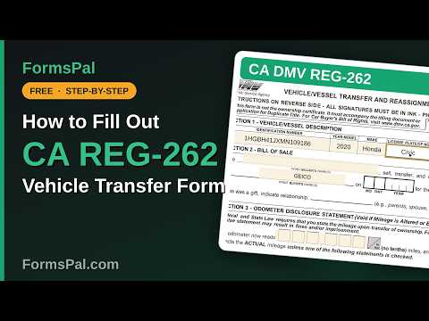 Ca Form 262