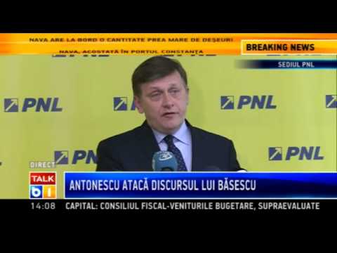 Crin Antonescu:  E ridicol ca Traian Basescu a lansat de la Joseni cruciada impotriva Budapestei