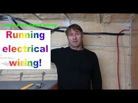Building my steel sailing yacht Ep.46 Running electrical wiring!