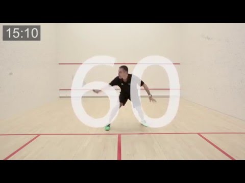 Squash tips: Thierry Lincou side to side volley test!