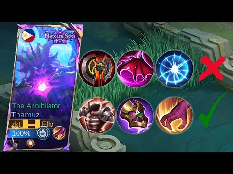 NEW THAMUZ GLOBAL 9 BUILD IS SO SLOW ATTACK SPEED BUILD IS VERY HEART GAMEPLAY ( Please Watch) MLBB