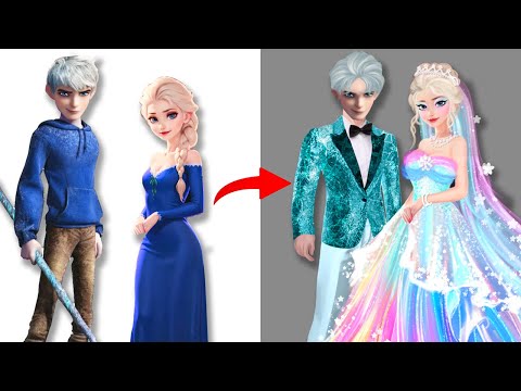Epic Glow Up! Elsa & Jack Frost, Ladybug & Cat Noir Wedding Makeover!