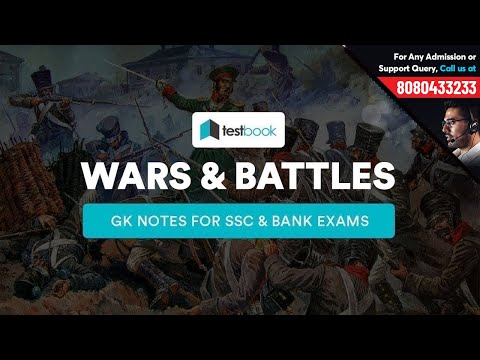 Wars & Battles in Indian History | GK Notes for SSC CGL