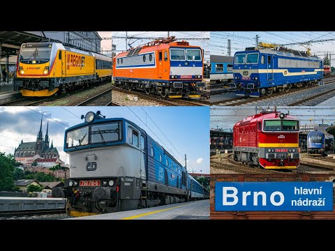 Brno hlavní nádraží trains