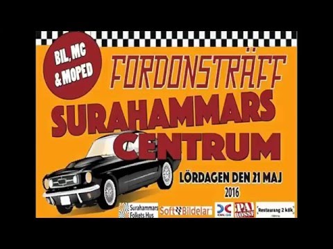 Fordonsträff i Surahammar Centrum 2016