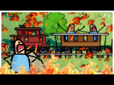My Doomsday Survival Train is Up in Flames in Trackline Express