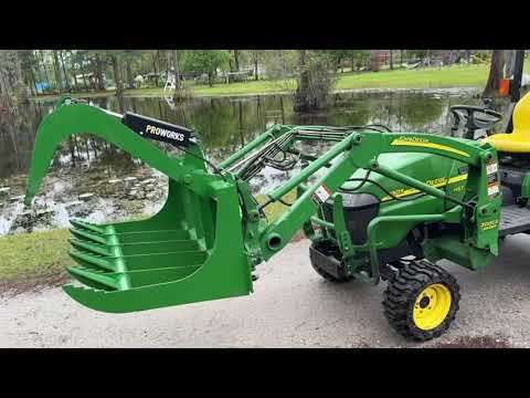 Can you install a grapple on a John Deere 2305? Grapple overview and new tires! New 2305 part 2!