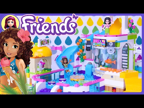 LEGO Friends Heartlake Summer Pool 2017 Build Review Silly Play - Kids Toys