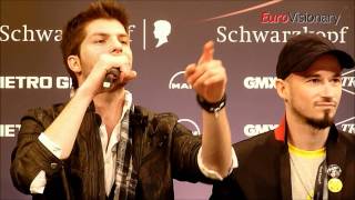 Loucas Yiorkas feat. Stereo Mike - Watch My Dance - Eurovision 2011 - Greece - Press conference