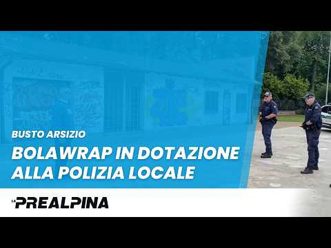 Busto Arsizio, bolawrap alla Polizia locale