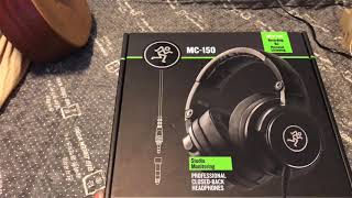 Video thumbnail for Unboxing my mackie MC-150 studio monitoring closed back headphones by Jayson Park