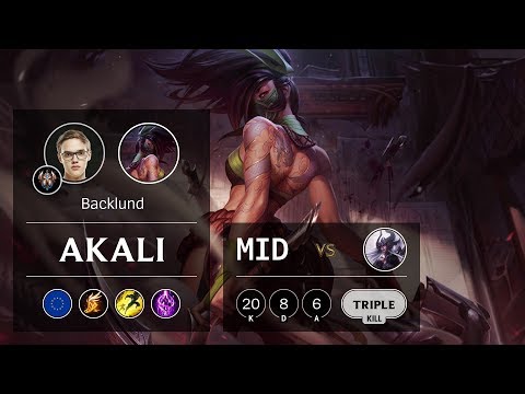 Akali Mid vs Syndra - EUW Challenger Patch 9.20