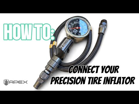 How to connect the Apex Precision Tire Inflator to your air source