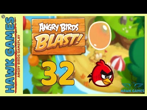 Angry Birds Blast 💥 Level 32 - 3 Stars Walkthrough, No Boosters