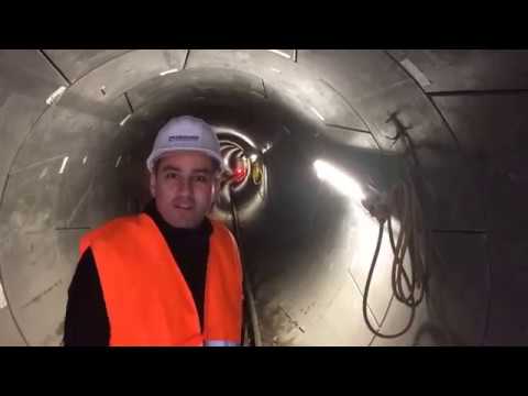 Im Abwasserkanal Emscher - Tübbingbauweise