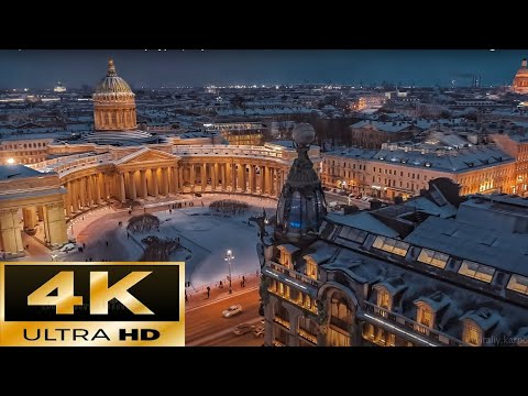 Historical Center St Petersburg, Russia Walking Tour 4K|UHD - with Captions!
