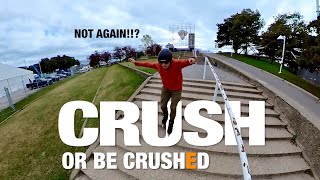 Skating 5 Flights Of Stairs!! Will They Crush Me AGAIN?