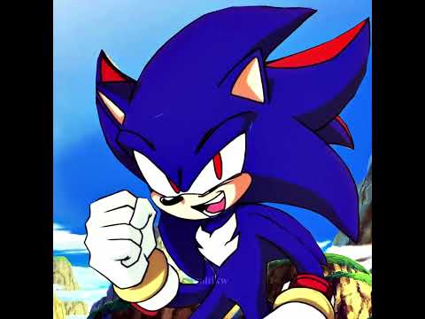 Sonic in DBZ art style 🔥 #dragonballz #sonicthehedgehog #sonic