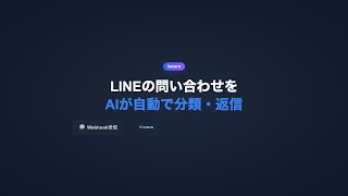 💬 LINE問い合わせ管理 — AIが自動で分類・返信