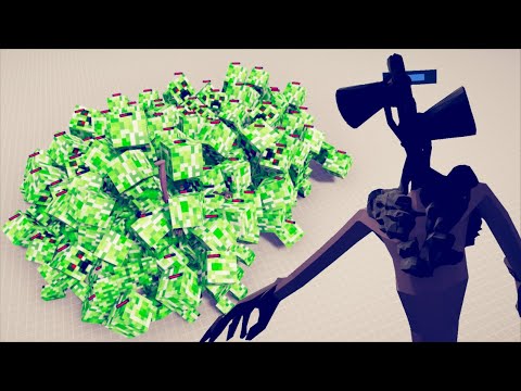 SIREN HEAD vs 100x UNITS 3 - Totally Accurate Battle Simulator TABS