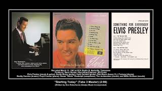 *(1961) RCA &#39;&#39;Starting Today&#39;&#39; (Take 3 Master) Elvis Presley