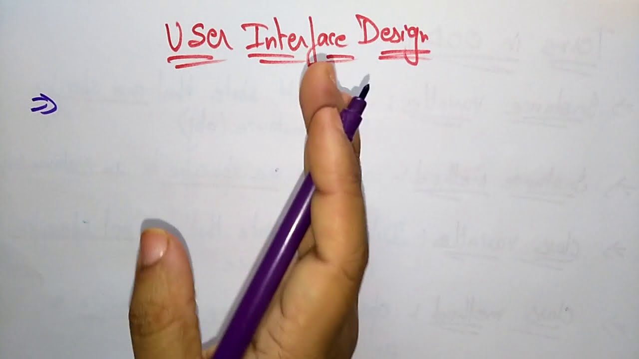 User Interface Design | Software Engineering | SE | Lec-57 | Bhanu Priya