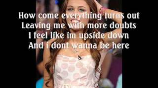 Miley Cyrus- Mixed up ( With Lyrics )