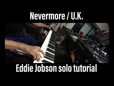 U.K. Nevermore keyboard solo cover tutorial Arturia CS80V Eddie Jobson VAX77 エディジョブソン