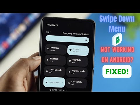 How to Fix Can't Pull Down Notification Bar! [Drop Down Menu]
