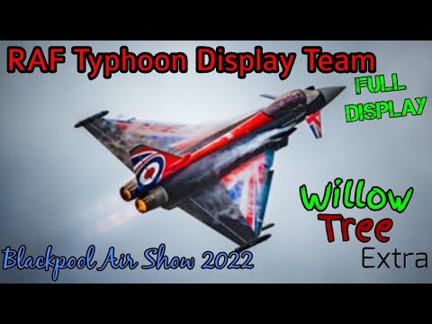 Royal Air Force Typhoon Display Team - Full Display. Blackpool Air Show 2022