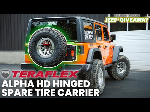 Teraflex Alpha HD Hinged Spare Tire Carrier Install for Jeep Wrangler JL