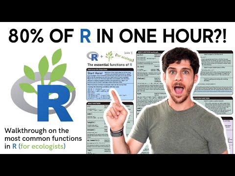 Tutorial on 80% of everything you will EVER need to know in R (for ecology) [IN ONE HOUR]!