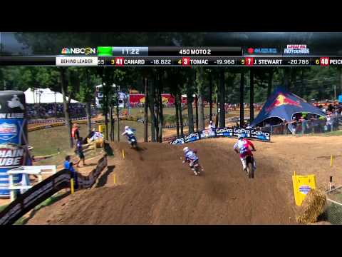 Budds Creek 450 Moto 2: Stewart vs. Tomac vs. Canard