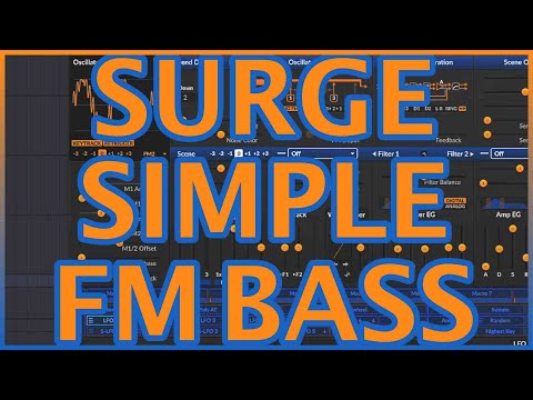 Surge Synth - Simple FM Bass Tutorial (Preset Link in Description)