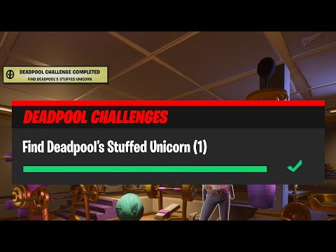 Find Deadpool's Stuffed Unicorn | Deadpool Challenges Fortnite