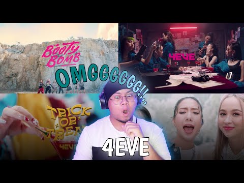 KPOP stan FIRST TIME REACTING to T-POP '4EVE' - TRICK OR TREAT, Booty Bomb, TEST ME & LIKE A BLING!