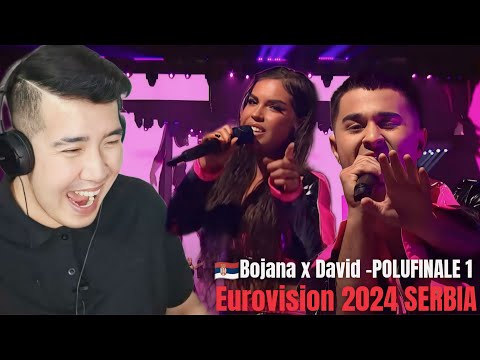 [REACTION] 🇷🇸 Bojana x David - No No No | Polufinale 1 | SERBIA EUROVISION 2024