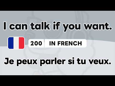 🇫🇷 200 French Phrases 49 Patterns for Beginners Part 6